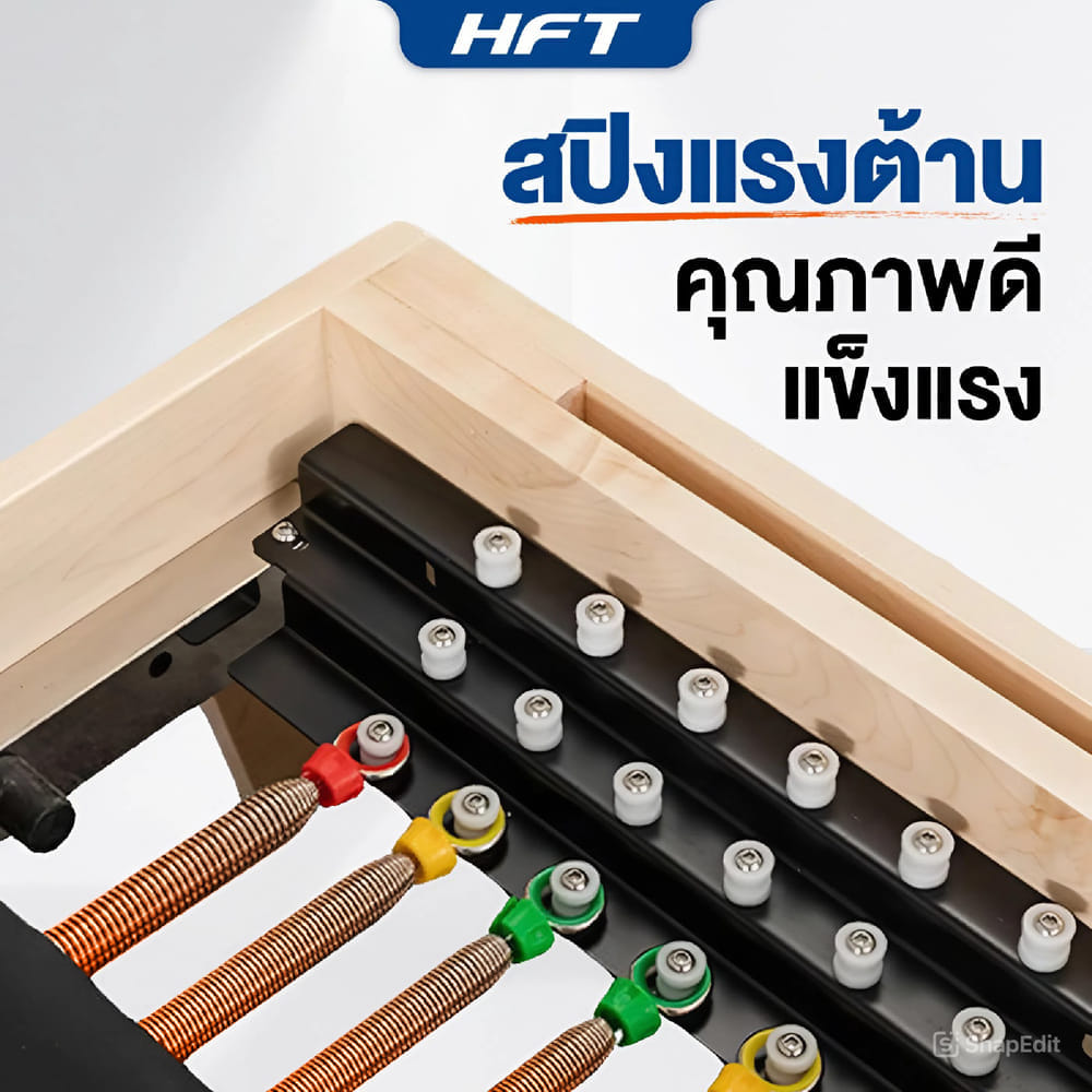 เครื่องพิลาทิส HOMEFITTOOLS REFORMER & CADILLAC ไม้พารา_4
